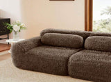 Aviana Ottoman Plush Fabric - Chocolate W714P380182
