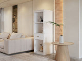 31.5x66.73x15.75inch White Two Side Storage Cabinet With Drawers for Bedroom, Living Room, Bathroom W5290P533268