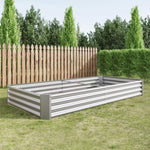 ZUN Raised Garden Bed Kit - Metal Raised Bed Garden 7.6x3.7x0.98ft for Flower Planters, Vegetables Herb 30888205