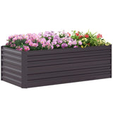 ZUN Garden Bed、Flower shelf,Wood Planter Box-Coffee 11950701