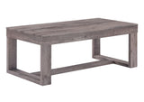 ZUN 1pc Contemporary Coffee Table Rustic Brown Gray Tan Finish Living Room Wooden Furniture B011P244346