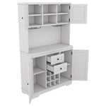 ZUN Coffee Bar Cabinet Kitchen Cabinet with Storage, Farmhouse Wine Cabinet with Drawers shelves and 42301581