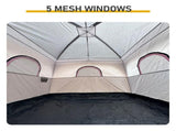 6 Person Outdoor Camping Tent, Waterproof Windproof Easy Setup, Double Layer Family Camping Tent 59606108