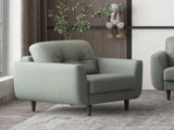 Radwan Pesto Green Leather Chair B2726P496931