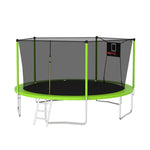 ZUN 14FT Trampoline Set with Swing,Sports Fitness with Enclosure Net, Recreational W1163120242