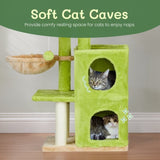 33 inch Cat Tree Cat Tower for Indoor Cats, Cat Activity Center Play House with Large Padded Perch, 75858687