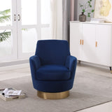 Velvet Swivel Barrel Chair, Swivel Accent Chairs Armchair for Living Room, Reading Chairs for W1361116864