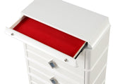 Laguna Modern Style 4-Drawer Chest Made with Wood, Hidden Jewelry Drawer and Crystal Accents in G150108979