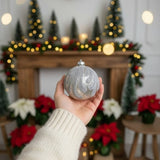 6PCS Set 3.9" Christmas Tree Ornament Balls Hanging Glass Holiday Decor for Party Tree Decorations 30503355