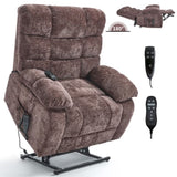 Lift Recliner Chair Heat Massage Dual Motor Infinite Position Up to 350 LBS Large Electric Power 80114935