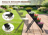 Vertical 5-Tier Raised Garden Bed with Wheels & Removable Planter Boxes for Patio Balcony 61745860