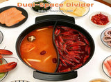 6L Large Capacity Electric Hot Pot with Divider, 5 Gear Adjustable Temperature Non-Stick Electric 87143772