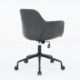 ZUN Mid-Century Modern Office Chair,Rolling Swivel Height Adjustable Ergonomic Chair with W1143P173516