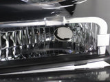 FOR 07-14 CHEVY TAHOE SUBURBAN BLACK HOUSING CLEAR CORNER HEADLIGHT HEAD LAMPS 62739026
