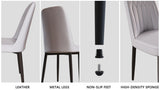 A set of 2 dining chair, modern style chair made of high-quality PU Leather fabric with thick soft W2189140246