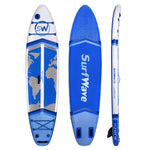 ZUN Inflatable Stand Up Paddle Board 11'x34"x6" With Accessories W1440P192394