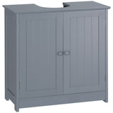 Bathroom Cabinet with 2 Doors and Shelf Bathroom Vanity Grey-AS Prohibited by 66147432