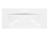 30" Single Bathroom Basin Sink, Vanity Top Only, 3-Faucet Holes, Resin WF316527AAK