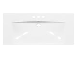 30" Single Bathroom Basin Sink, Vanity Top Only, 3-Faucet Holes, Resin WF316527AAK