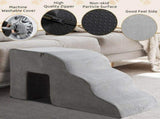 5 Step Pet Stairs for Dog,Cat Grey 07363262