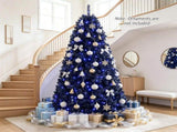 6 FT Black Pre-Lit Christmas Tree with Purple LED Lights, 680 Branch Tips, Gothic Halloween Holiday 65086191