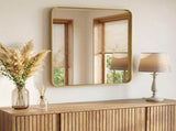 Anti-Fog Bathroom Wall Mirror 36" x 40" Shatterproof Vanity Mirror with Rectangular Metal Frame, 97285019
