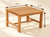 Natural Finish Adirondack Furniture Set of 2 Chairs & 1 Side Table, Heavy Duty 400LBS Capacity 68140704