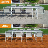 27pcs Wood Interlocking Deck Tiles 11.8"x11.8", Waterproof Flooring Tiles for Indoor and Outdoor, 80119626