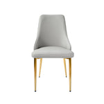 ZUN Modern Pu Sponge-Filled Dining Chair, Solid Wood Metal Legs, Suitable for Restaurants, Living Rooms W1535P227672