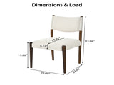 Modern Dining Chair,Kitchen Chair With Thick Seat Cushion and Solid Wood Legs, Dining Chairs for N762P411382A