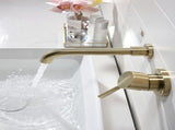 Wall Mounted Bathroom Sink Single Lever Handle Faucet with Pop-Up Drain 37879379