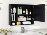 2 in 1 Mirrored Bathroom Wall Cabinet, Space-Saving Medicine Cabinet with Hidden Storage & Shelves 16479845