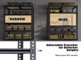 Garage Shelving Storage 60 H, Heavy Duty Metal Shelves 2400 lbs Capacity, Adjustable 5 Tier Rack 70472224