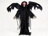 5.5FT Halloween Animatronic Winged Grim Reaper, Sound & Button Activated, Shaking Reaper with 39336068