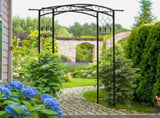 7Ft Decorative Metal Garden Arch Arbor Trellis for Vines, Bridal Party & Wedding Use 88520002