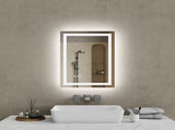 20"x28" LED Bathroom Mirror, Front-Lit and Back-Lit, 3 Color Tem Adjustable, Brightness Memory, 64470948