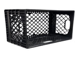 24QT 3 Pack Milk Crate Black 25907442
