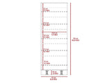 Shoe rack 67" H, five internal Storage Shelves, a mirror, a door, approximate capacity 10 pairs B097132939