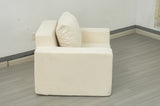 (Video) Sofa in a box Foam Sofa Couch with Pillow, Bean Bag Chairs for Adults Stuffed High-Density W2733P183922
