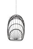 ZUN Outdoor Garden Rattan Egg Swing Chair Hanging Chair Wood W874107308