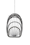 ZUN Outdoor Garden Rattan Egg Swing Chair Hanging Chair Wood W874107307