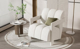 U-Can 26.3'' Modern Minimalist Leisure Armchair, Armchair with L-shaped Armrests and Polyester N724P256551A