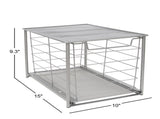 Large Stackable Slide-Out Drawer Organizer, Satin Nickel, 15 x 10 x 9.3 in 74533296