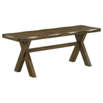 ZUN Knotty Nutmeg Dining Bench B062P145599