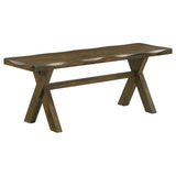 ZUN Knotty Nutmeg Dining Bench B062P145599