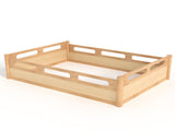 Full Size Floor Platform Bed with Full-length Guardrails, Low Profile Full Bed Frame, No Box Spring W1580P438793