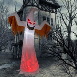 12ft 4pcs LED Lights Giant Scary Ghost Flames and Flashing Red Eyes Inflatable Halloween Decoration 70922330