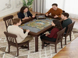 63" x 40" Board Game Table with Removable Table Top for 46 Players, Gaming and Dining Table with 21490361