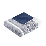 Full/Queen 3 Piece Cotton Duvet Cover Set with Chenille Tufting B035129137