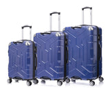 Luggage set PC material four piece travel luggage set, with rotating wheels and a sense of T3292P320449